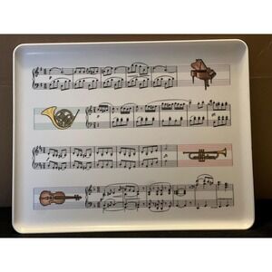 Music Themed Melamine Tray Giannini Design Imports Made in Italy 1980's